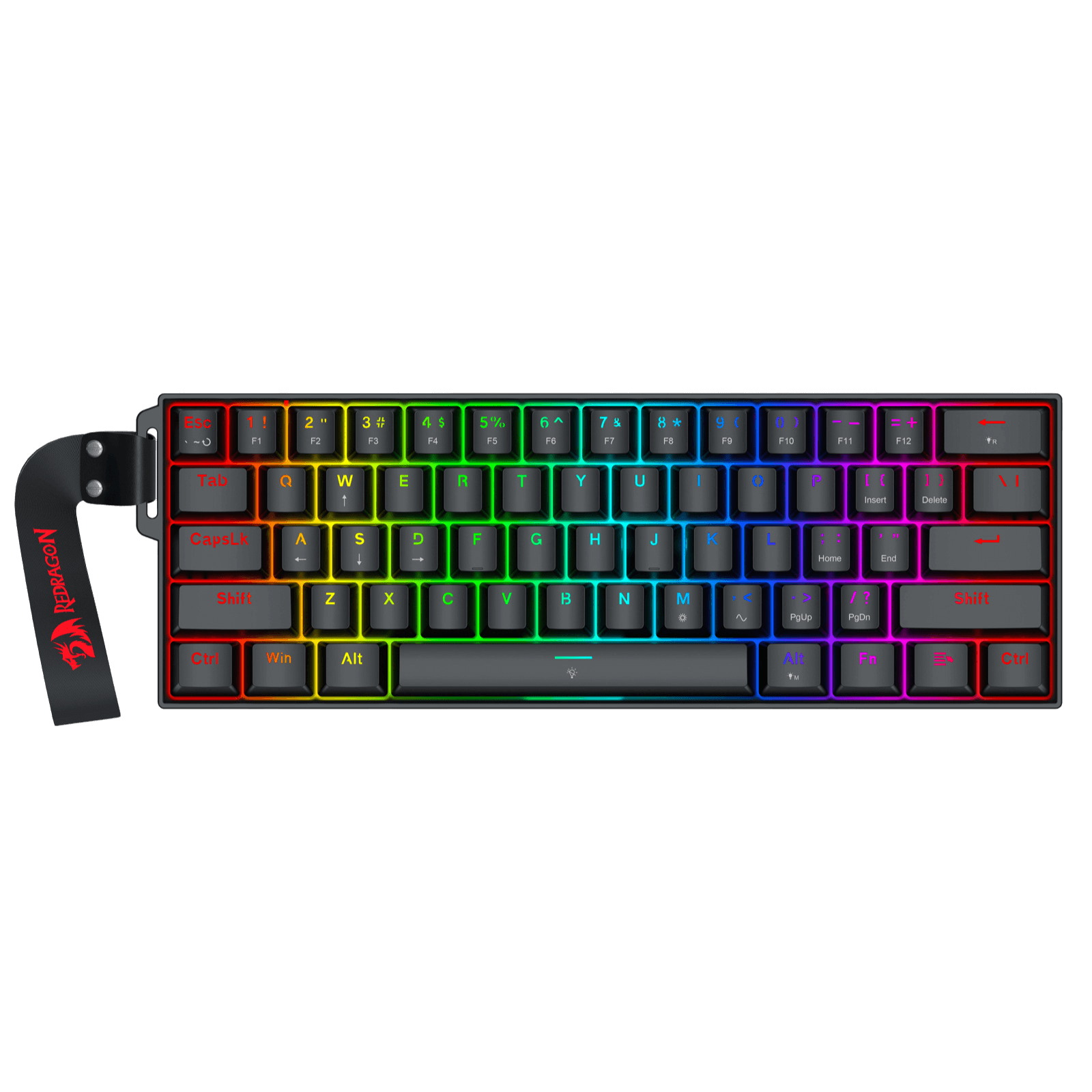 Redragon K617 HE Rapid Trigger Gaming Keyboard, 60% 61 Keys Wired Mechanical Keyboard w/Hyper-Fas...