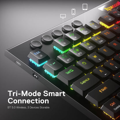HORUS K618 Ultra-slim Keyboard & TRIDENT M693 Mouse Tri-Mode Combo - thumbnail 13