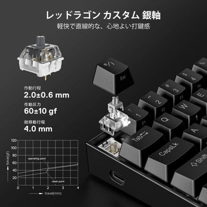 DRAGONBORN K630 Wired 60% Keyboard - thumbnail 20