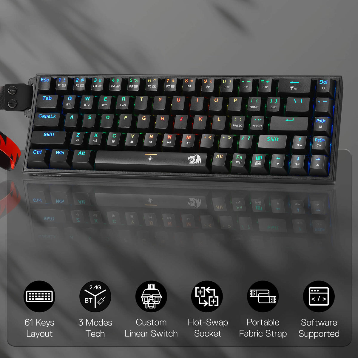 CASTOR K631 PRO (Detachable Strap Version), image 2 of 8 - enlarged view