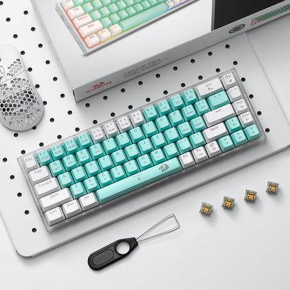 (Open-box) CASTOR K631 PRO 65% Mint Wireless Keyboard - thumbnail 3