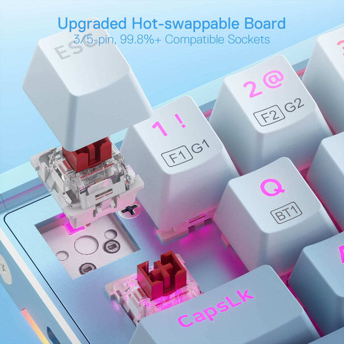 SHACO K641 PRO Wireless Aluminum Keyboard, image 16 of 22 - enlarged view