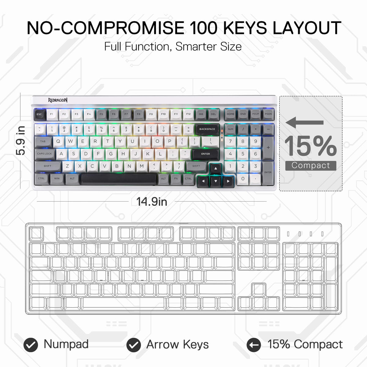 GAREN K656 PRO (MoonDust Gray), image 8 of 17
