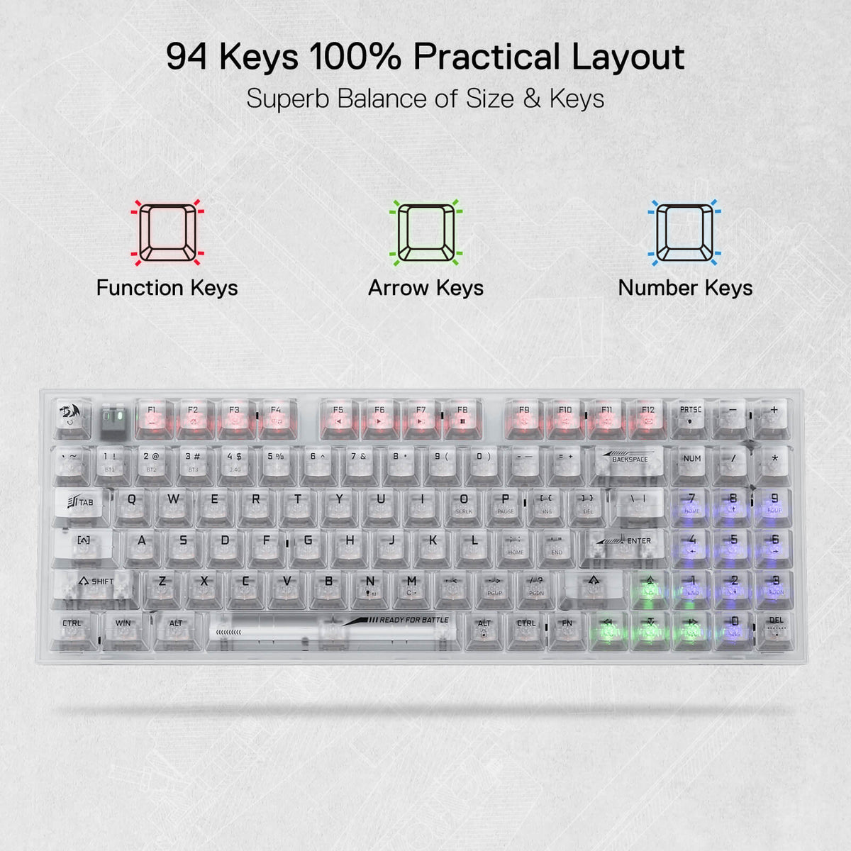IRELIA K658 PRO 90 % volltransparente Tastatur , image 12 of 18 - enlarged view