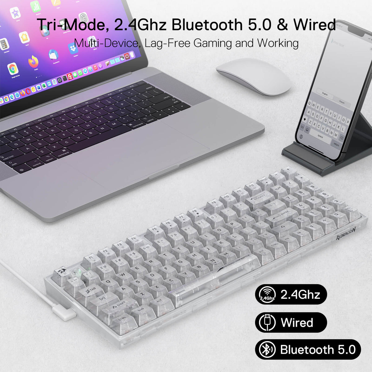 IRELIA K658 PRO 90 % volltransparente Tastatur , image 13 of 17