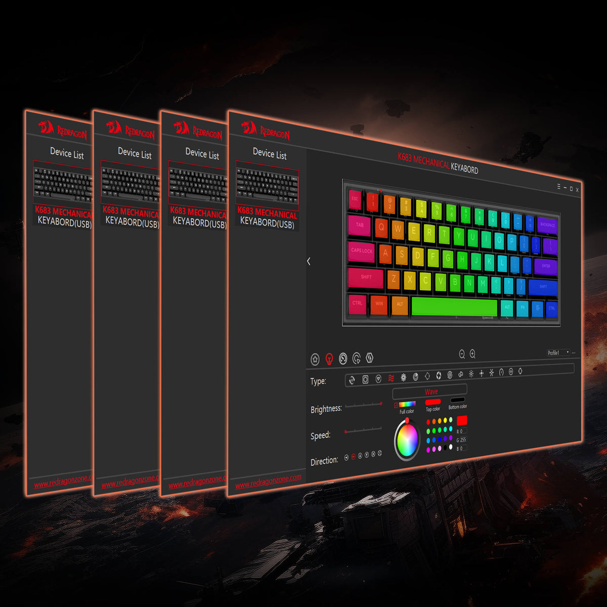 FIDD K683 (M61) (Magnetic Hall Effect Keyboard), image 11 of 16