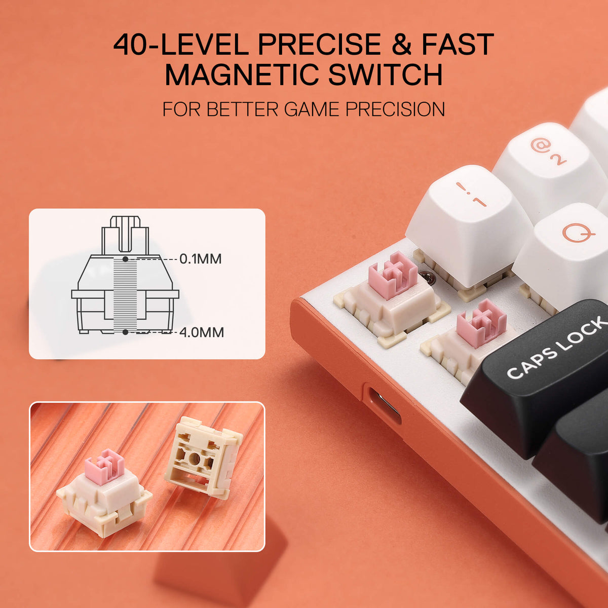 FIDD K683 (M61) (Magnetic Hall Effect Keyboard), image 6 of 16 - enlarged view