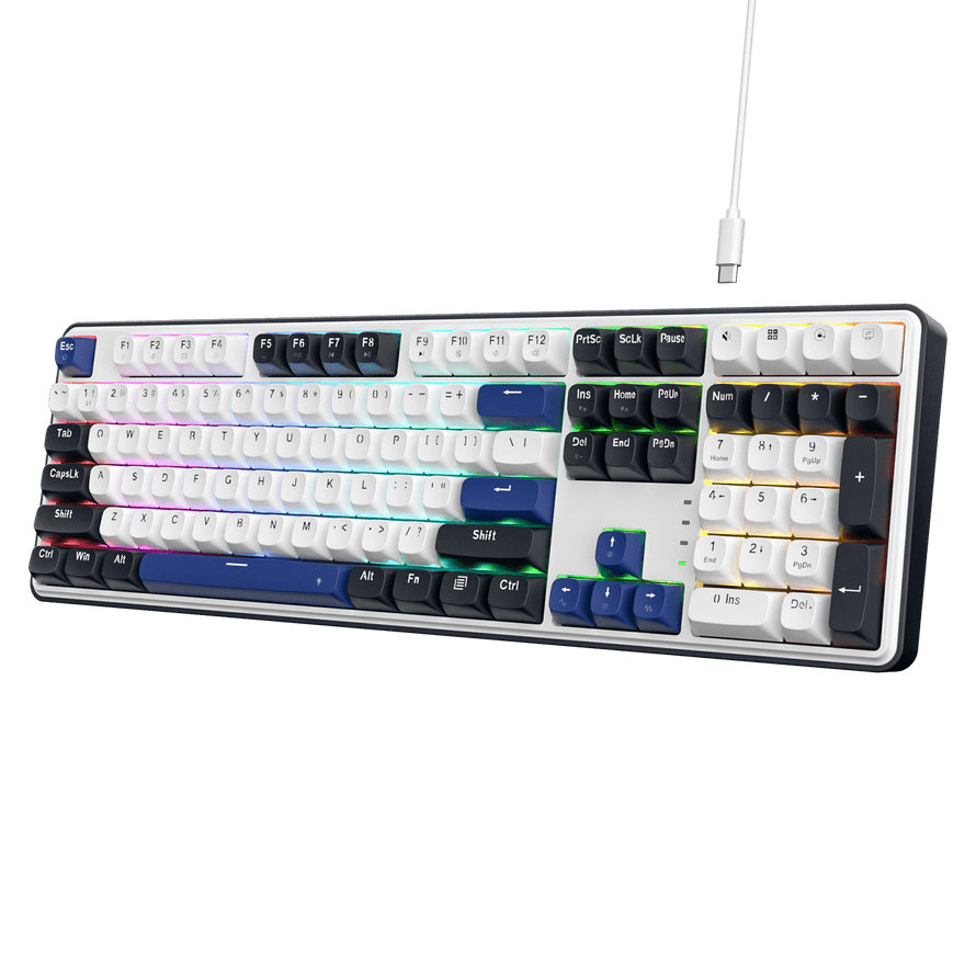 Redragon K689 Wired Gasket RGB Gaming Keyboard, 104 Keys + Extra 4 Hotkeys Mechanical Keyboard w/...