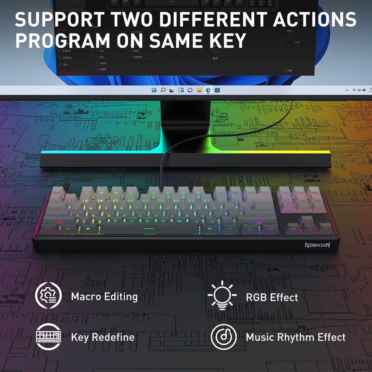 STAR BLADE K707 HE Rapid Trigger Gaming Keyboard, image 3 of 11