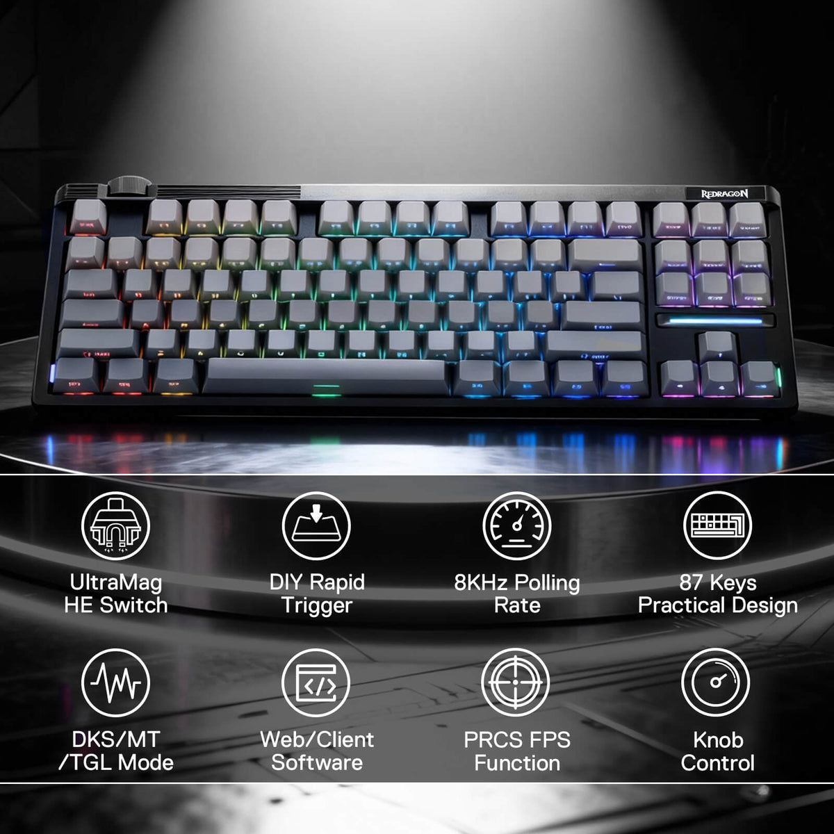 OTIIM K729 HE Rapid Trigger Gaming Keyboard, image 4 of 10 - enlarged view