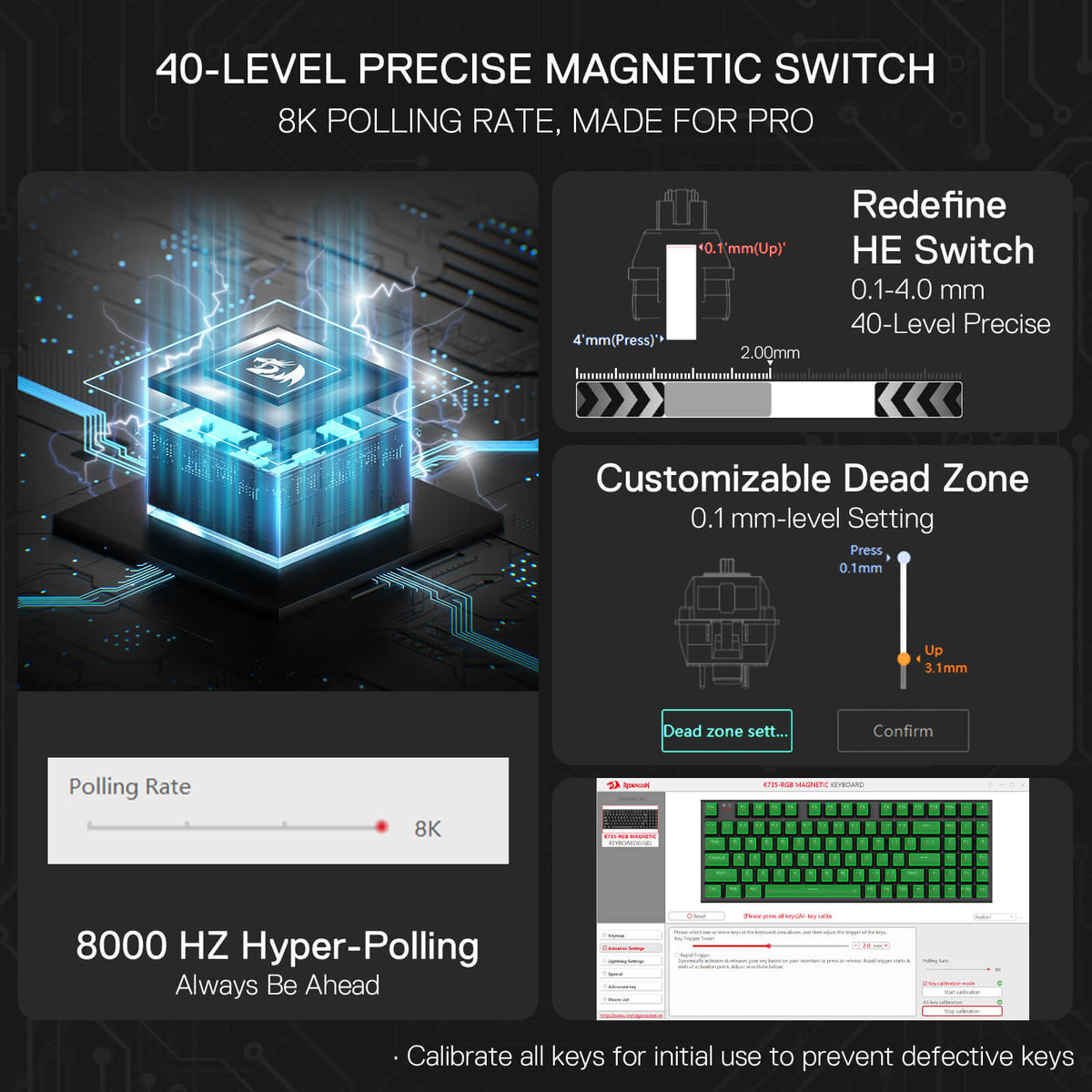 GHOSTBLADE K735 (Magnetic Hall Effect Keyboard), image 5 of 8