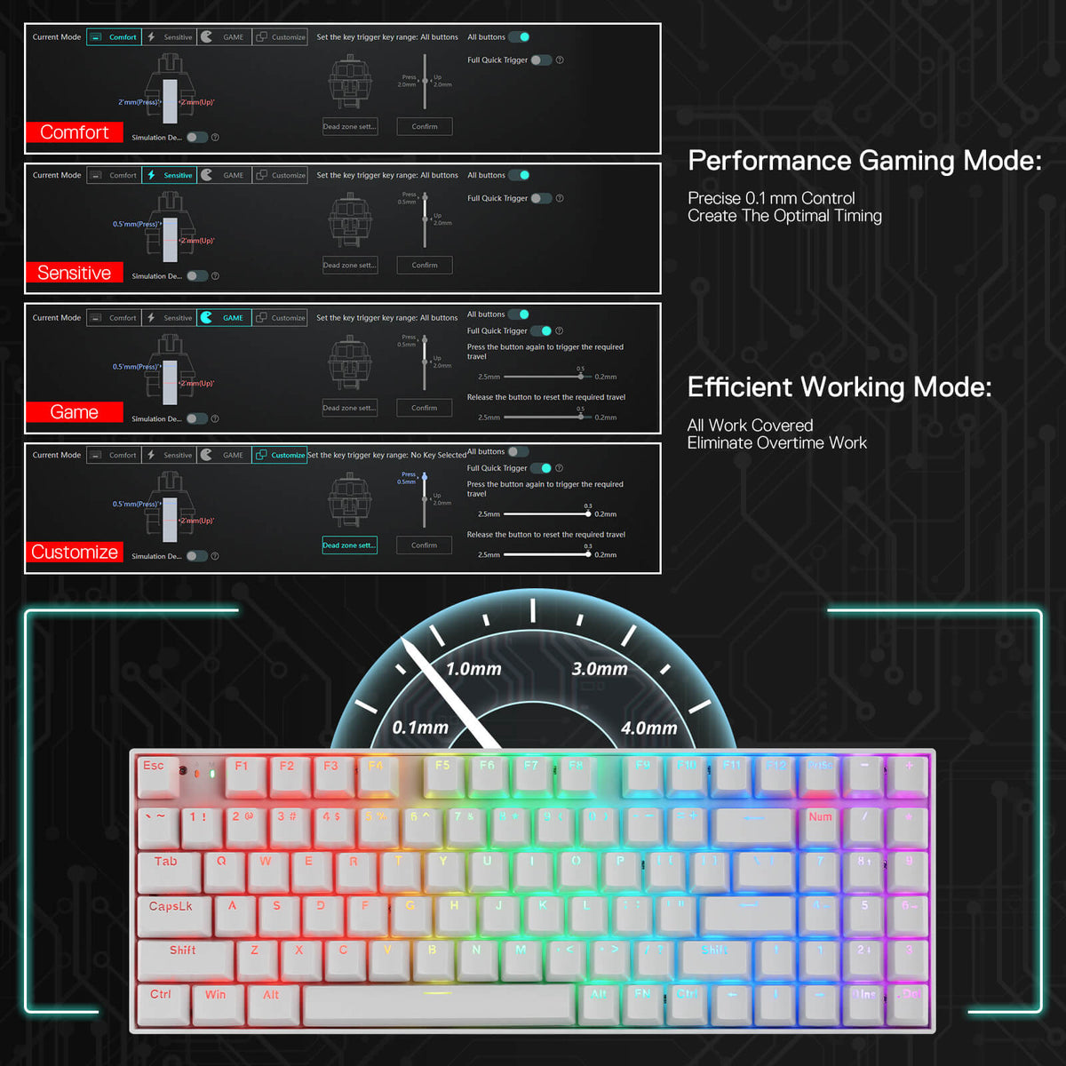 NEPHRITE K736 PRO (Magnetic Hall Effect Keyboard), image 13 of 27