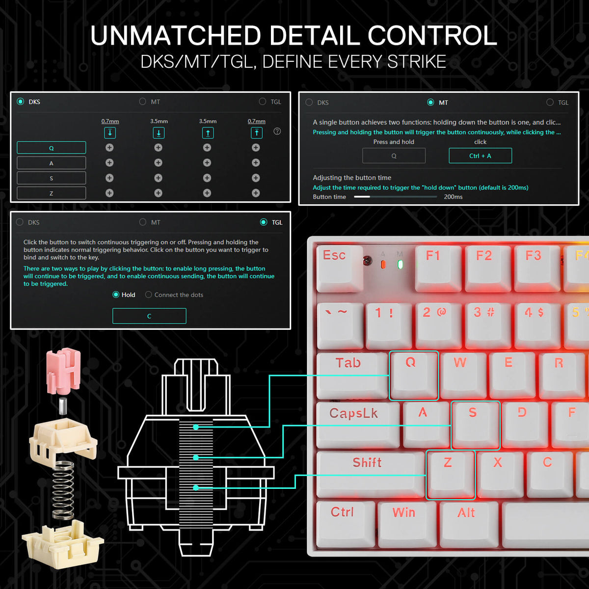 NEPHRITE K736 PRO (Magnetic Hall Effect Keyboard), image 13 of 28 - enlarged view