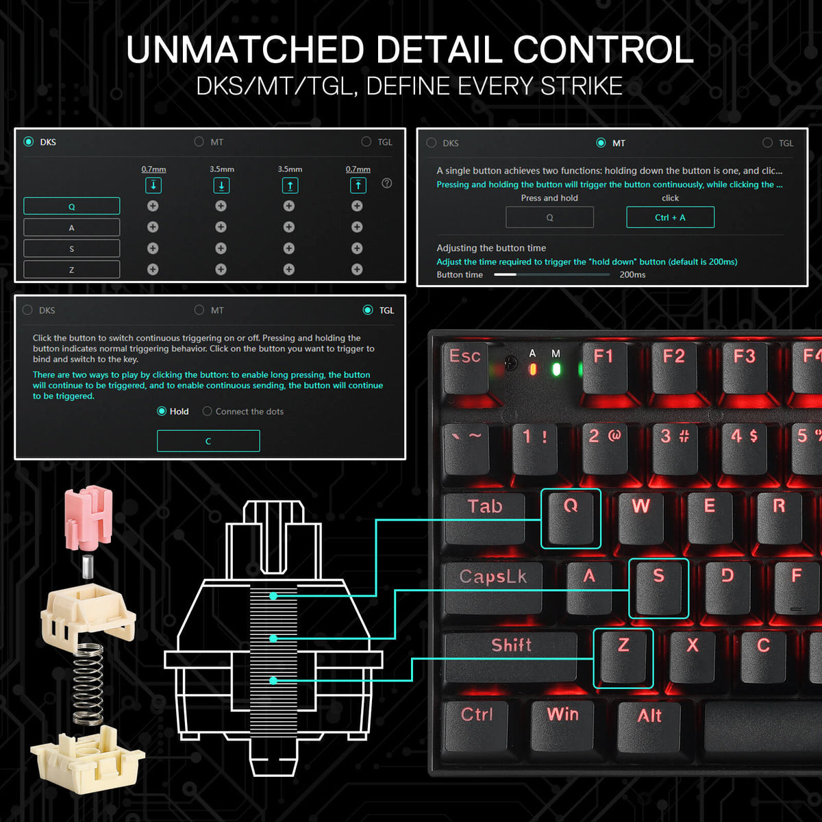NEPHRITE K736 PRO (Magnetic Hall Effect Keyboard), image 7 of 28 - enlarged view