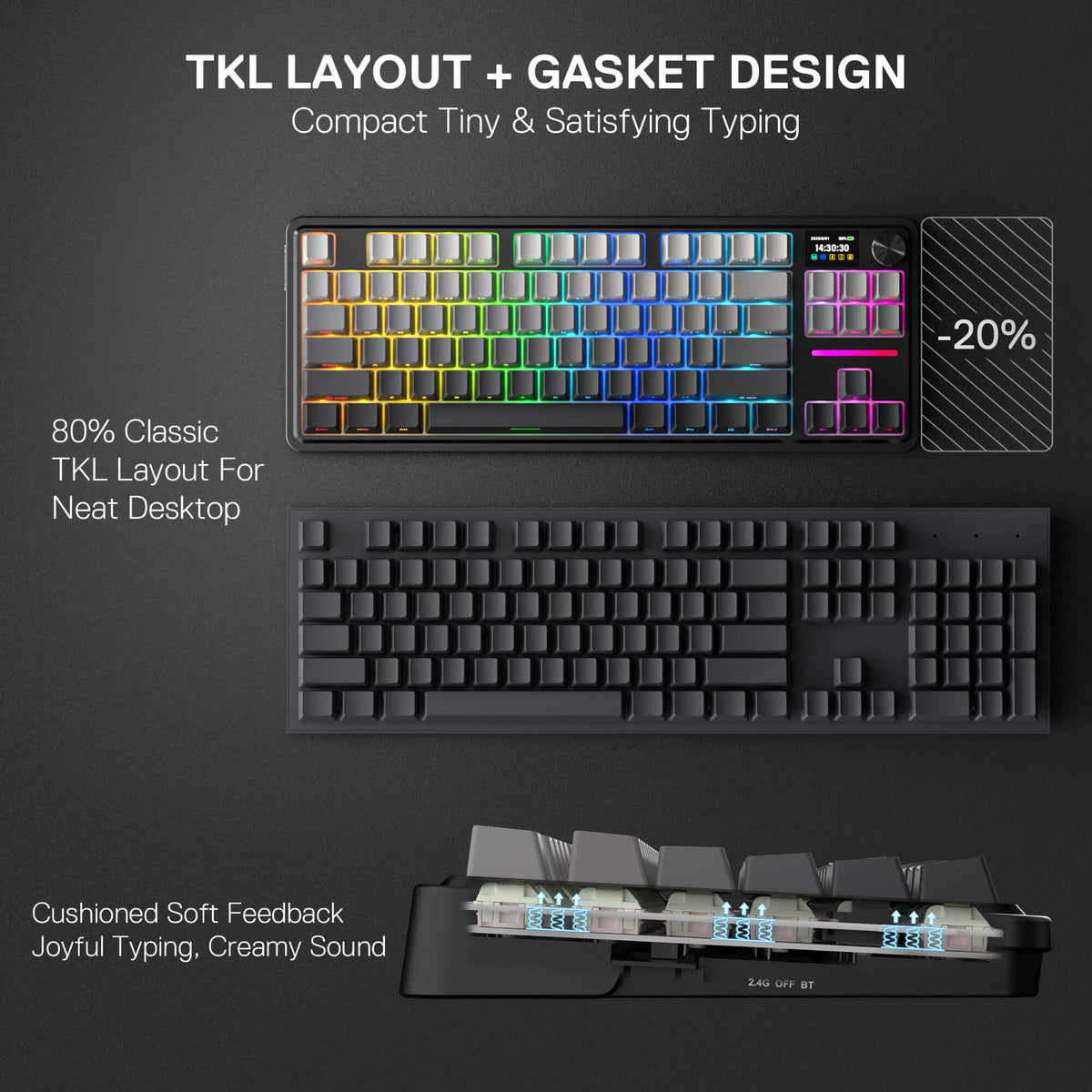 ANTONIUM K743 PRO (Side Printed PBT Keycaps), image 10 of 14