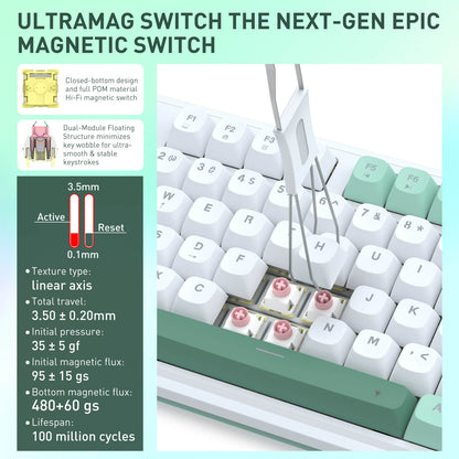 ANTONIUM K745 HE (Magnetic Hall Effect Keyboard) - thumbnail 3