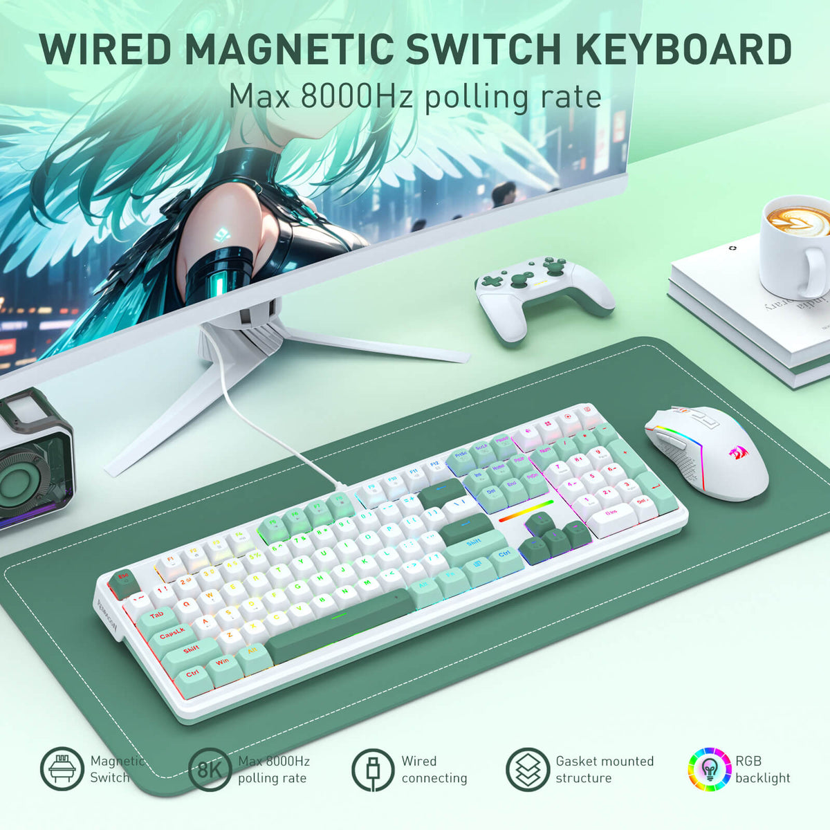 ANTONIUM K745 HE (Magnetic Hall Effect Keyboard), image 5 of 17 - enlarged view
