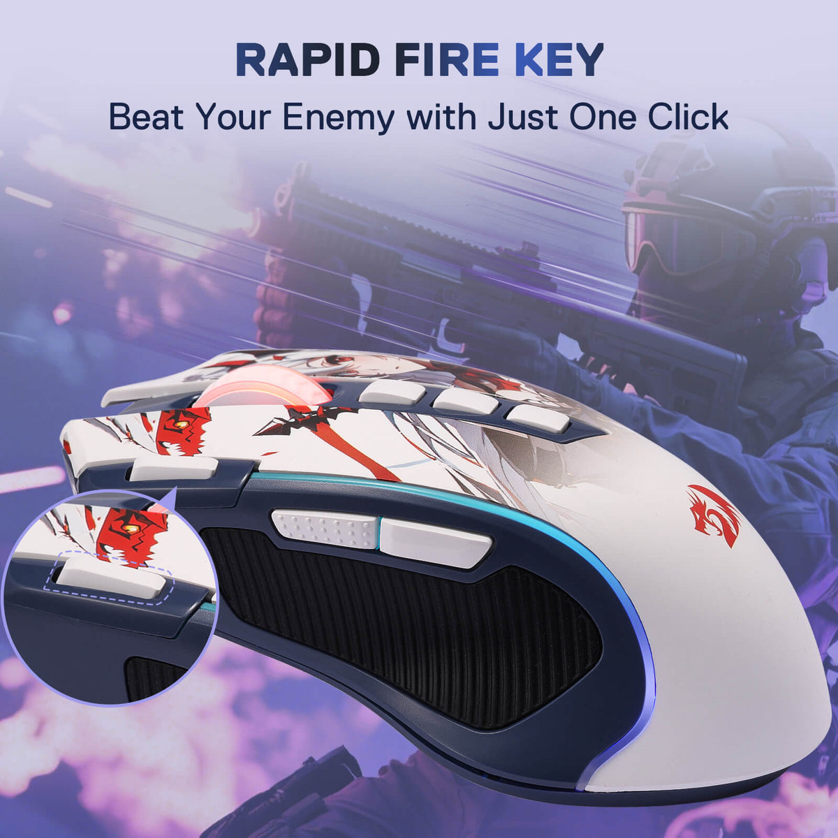PREDATOR M612 PRO Anime Gaming Mouse, image 6 of 20 - enlarged view