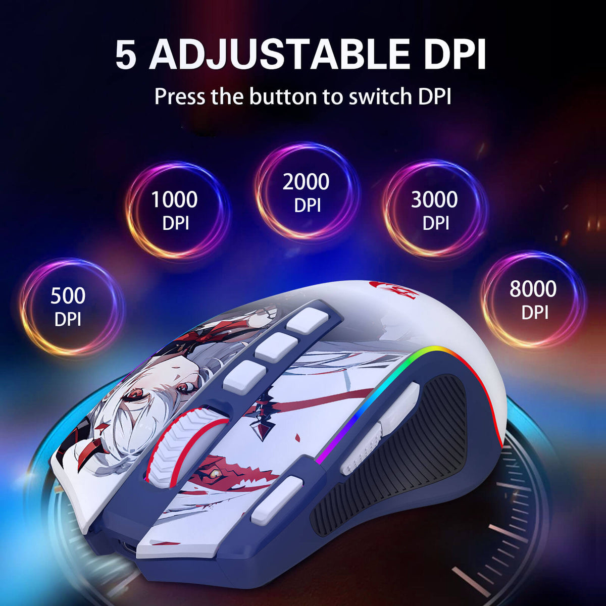 PREDATOR M612 PRO Anime Gaming Mouse, image 11 of 20 - enlarged view