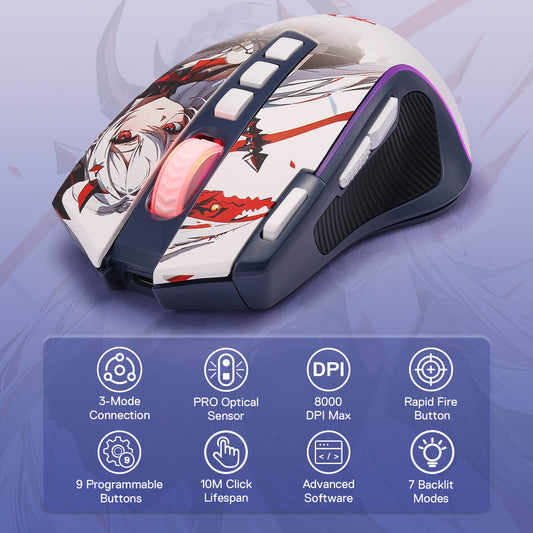PREDATOR M612 PRO Anime Gaming Mouse - alternate view