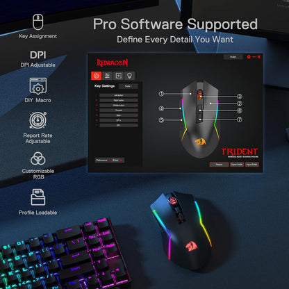 HORUS K618 Ultra-slim Keyboard & TRIDENT M693 Mouse Tri-Mode Combo - thumbnail 18