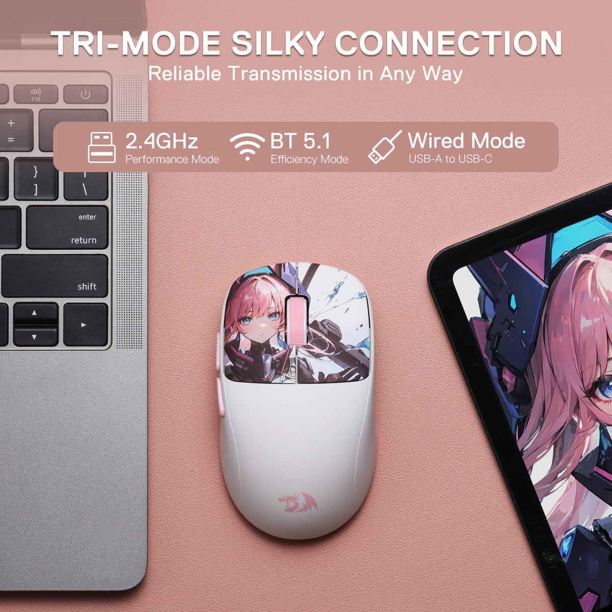 KLYAMOOR M817 PRO Anime Gaming Mouse, image 6 of 10