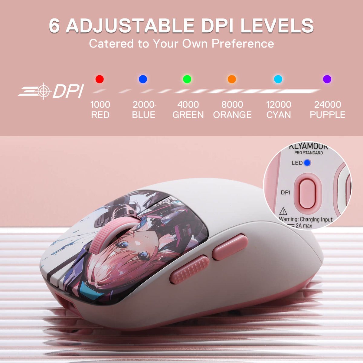 KLYAMOOR M817 PRO Anime Gaming Mouse, image 7 of 10 - enlarged view