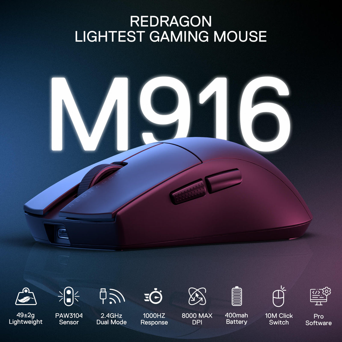 K1NG M916 (2.4Ghz Wireless), image 4 of 13