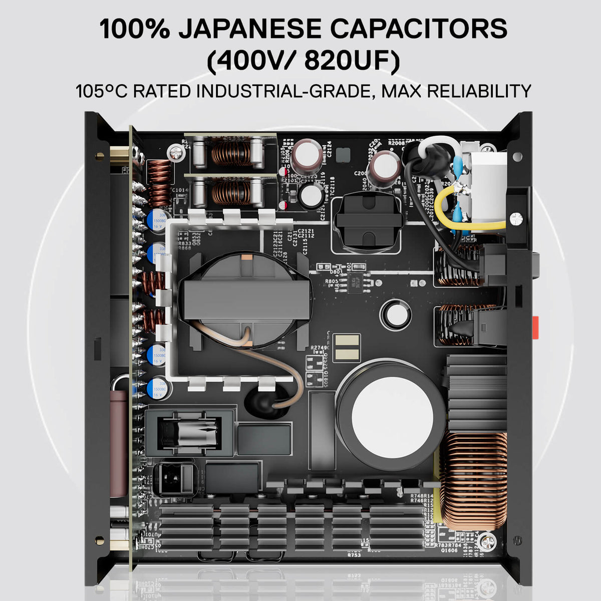 MASTER RGPS PRO 1000W 80 Plus® Gold ATX 3.1 PSU (Black & ..., image 5 of 25 - enlarged view