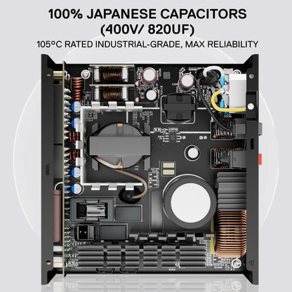 MASTER RGPS PRO 1000W 80 Plus® Gold ATX 3.1 PSU (Black & White) - thumbnail 5