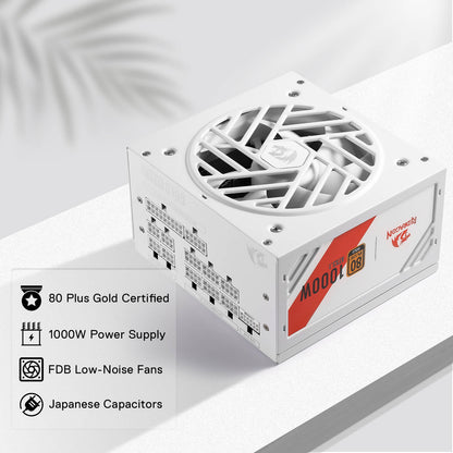 MASTER RGPS PRO 1000W 80 Plus® Gold ATX 3.1 PSU (Black & White) - thumbnail 7