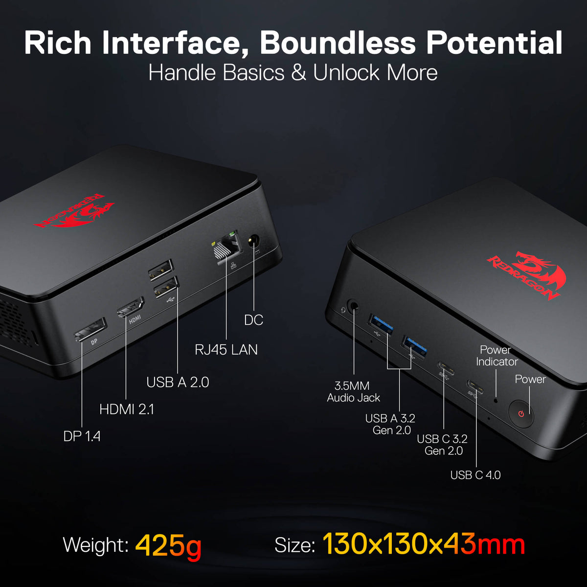 (Open-box) MPC745 Mini PC, image 9 of 10 - enlarged view
