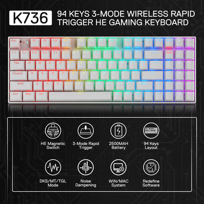 NEPHRITE K736 PRO (Magnetic Hall Effect Keyboard) - thumbnail 12