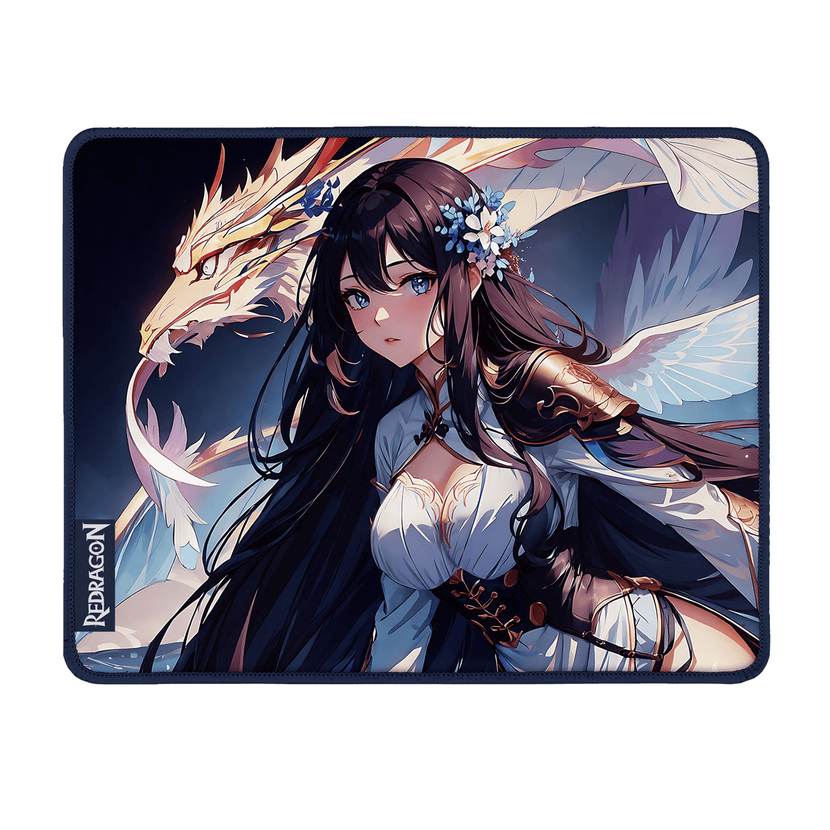 P046 Anime Blue Gaming Mouse Pad/Desk Mat, image 11 of 19 - enlarged view