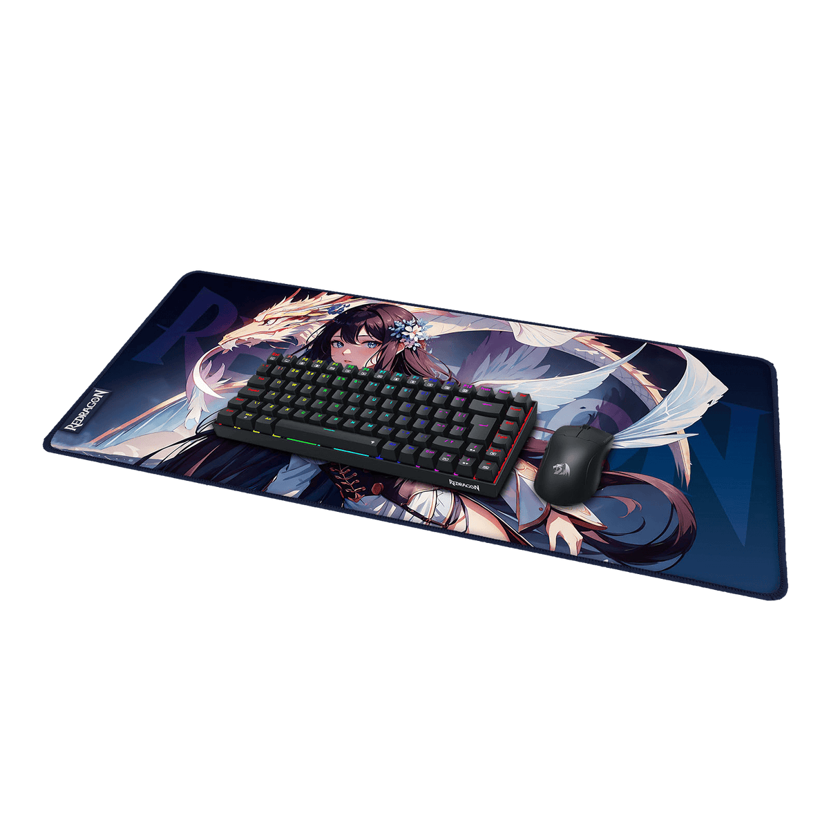 P046 Anime Blue Gaming Mouse Pad/Desk Mat, image 12 of 18