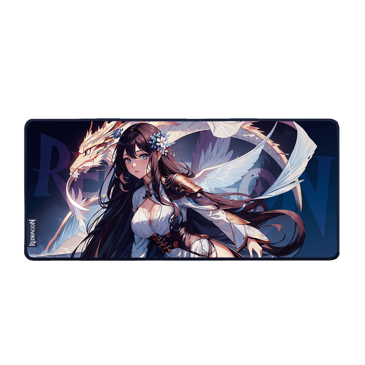 P046 Anime Blue Gaming Mouse Pad/Desk Mat, image 1 of 19 - enlarged view