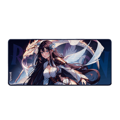 P046 Anime Blue Gaming Mouse Pad/Desk Mat - thumbnail 1