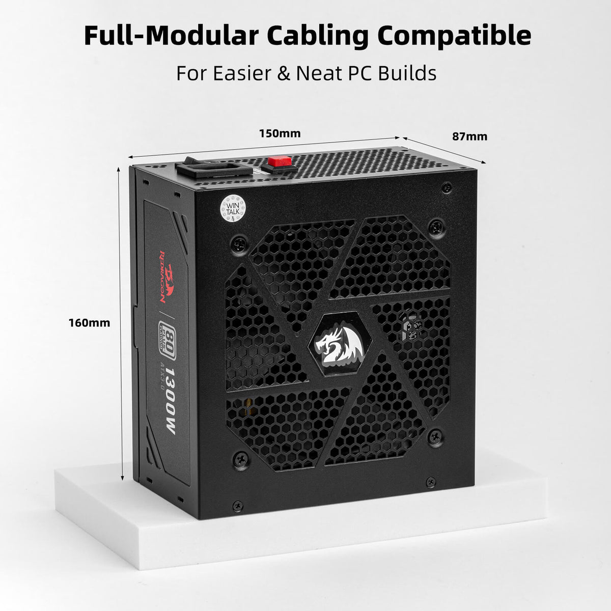 80+ Platinum 1000/1300 Watt ATX 3.0 Fully Modular Power S..., image 11 of 19 - enlarged view