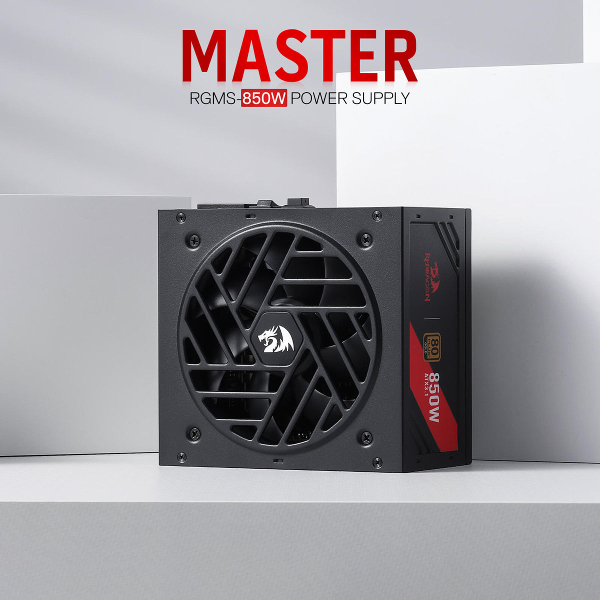 MASTER RGPS-850W 80 Plus® Gold ATX 3.1 PSU (Black & White), image 2 of 19