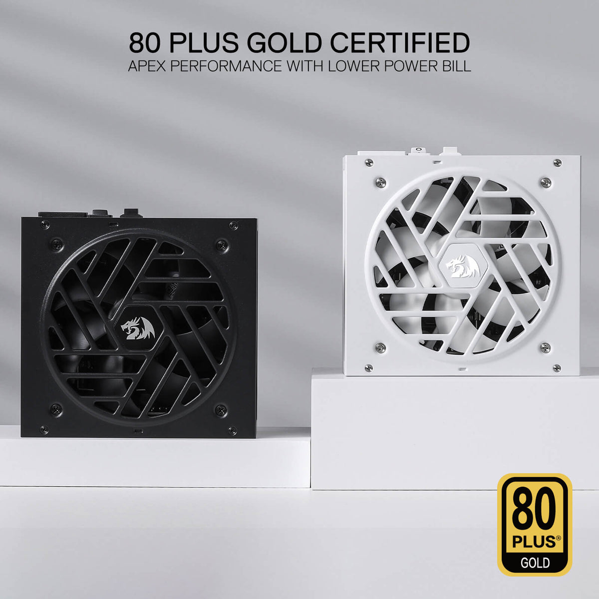 MASTER RGPS-850W 80 Plus® Gold ATX 3.1 PSU (Black & White), image 3 of 19