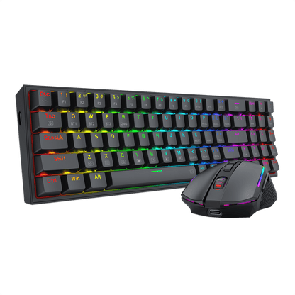 (Open-box) K628 75% Mechanical Gaming Keyboard M693 Gaming Mouse Tri-Modes Combo - thumbnail 10