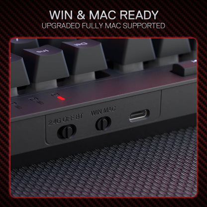 RYLO PRO S142 Membrane Gaming Keyboard & Mouse Tri-Mode Combo - thumbnail 9