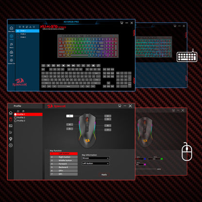 RYLO PRO S142 Membrane Gaming Keyboard & Mouse Tri-Mode Combo - thumbnail 11