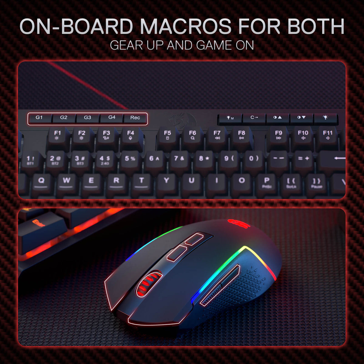 RYLO PRO S142 Membrane Gaming Keyboard & Mouse Tri-Mode C..., image 7 of 14