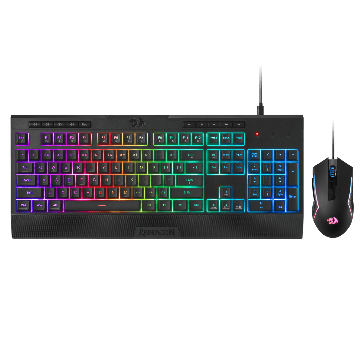 S151 Membrane Gaming Keyboard & Mouse Wired Combo, image 19 of 20 - enlarged view
