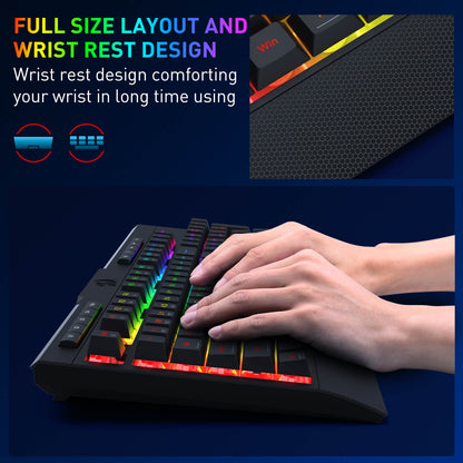 S151 PRO Membrane Gaming Keyboard & Mouse Wireless Combo - thumbnail 6