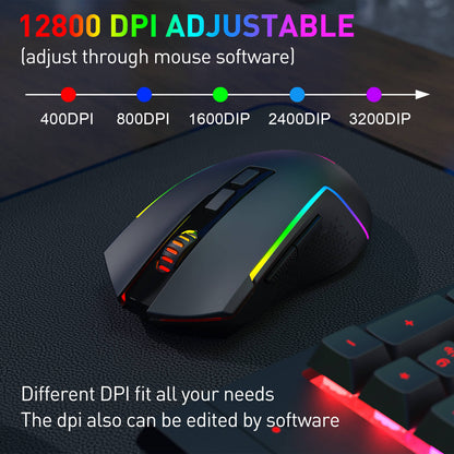S151 PRO Membrane Gaming Keyboard & Mouse Wireless Combo - thumbnail 7