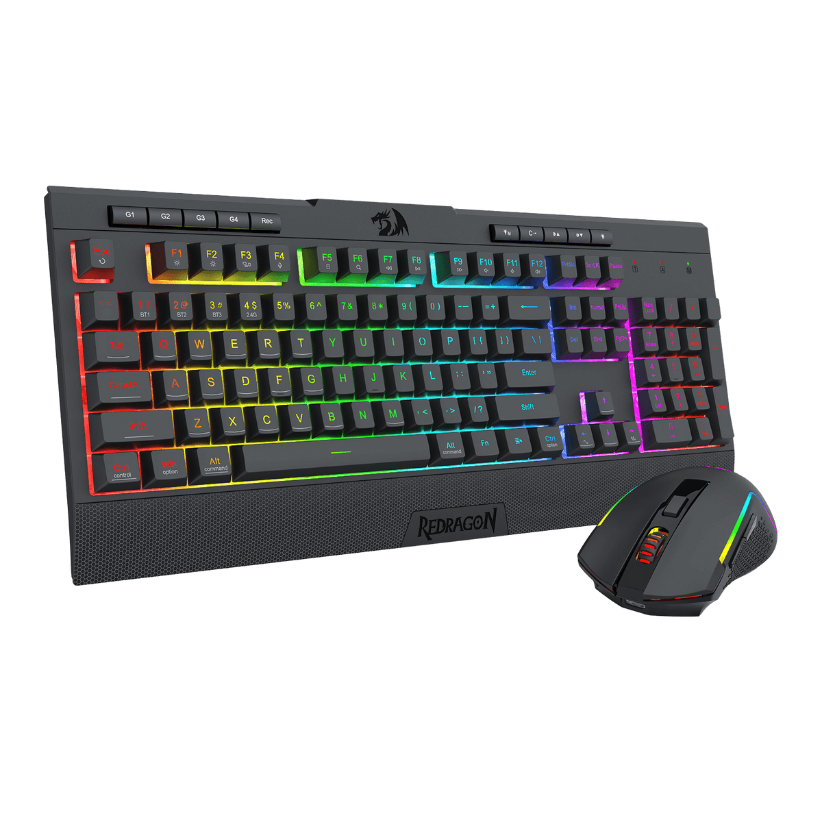S151 PRO Membrane Gaming Keyboard & Mouse Wireless Combo, image 10 of 12