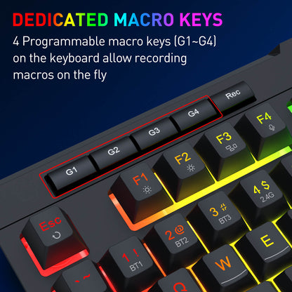 S151 PRO Membrane Gaming Keyboard & Mouse Wireless Combo - thumbnail 8