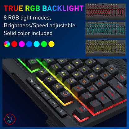 S151 PRO Membrane Gaming Keyboard & Mouse Wireless Combo - thumbnail 4
